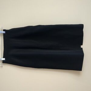 Size 2 First Nighter Basic Solid Black Skirt Made In USA